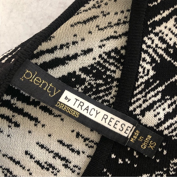 Plenty by TRACY REESE Felicity Jacquard Knit Dress in Ivory/Black XS - Picture 6 of 12